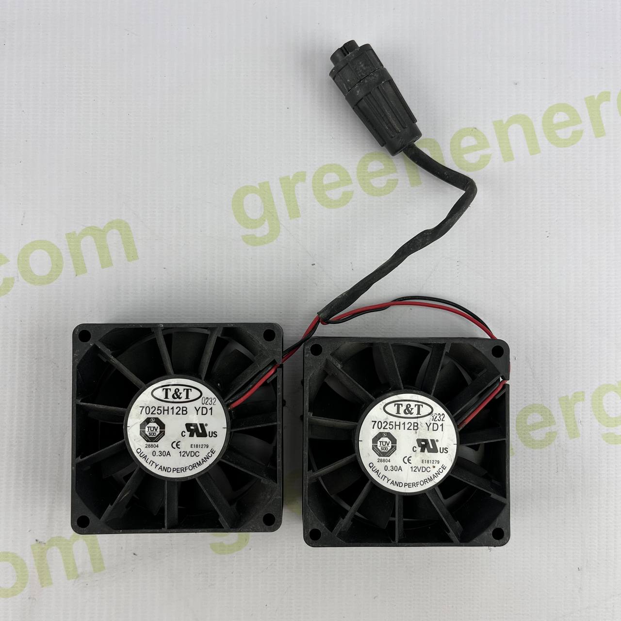 T&T 7025H12B YD1 Dual Fan Cooling Set | 70x70x25mm | 12V DC | 0.30A per Fan