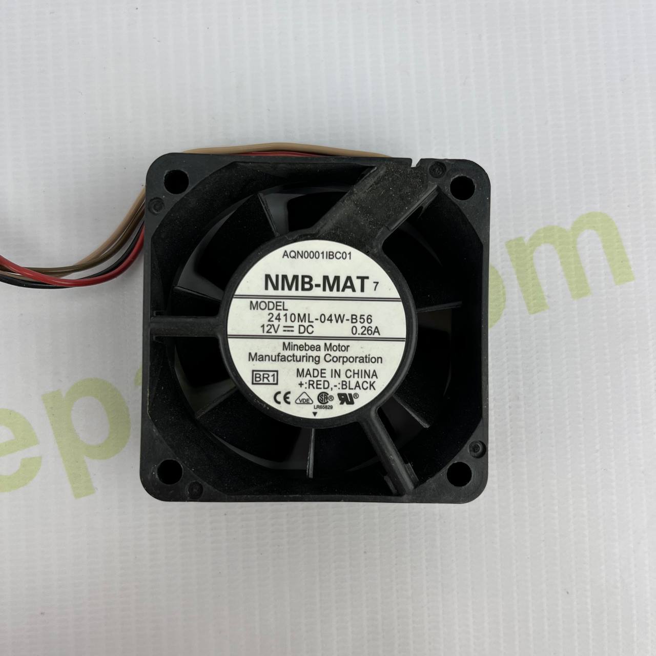 NMB-MAT 2410ML-04W-B56 DC Cooling Fan | 60x60x25mm | 12V DC, 0.26A | 3-Wire
