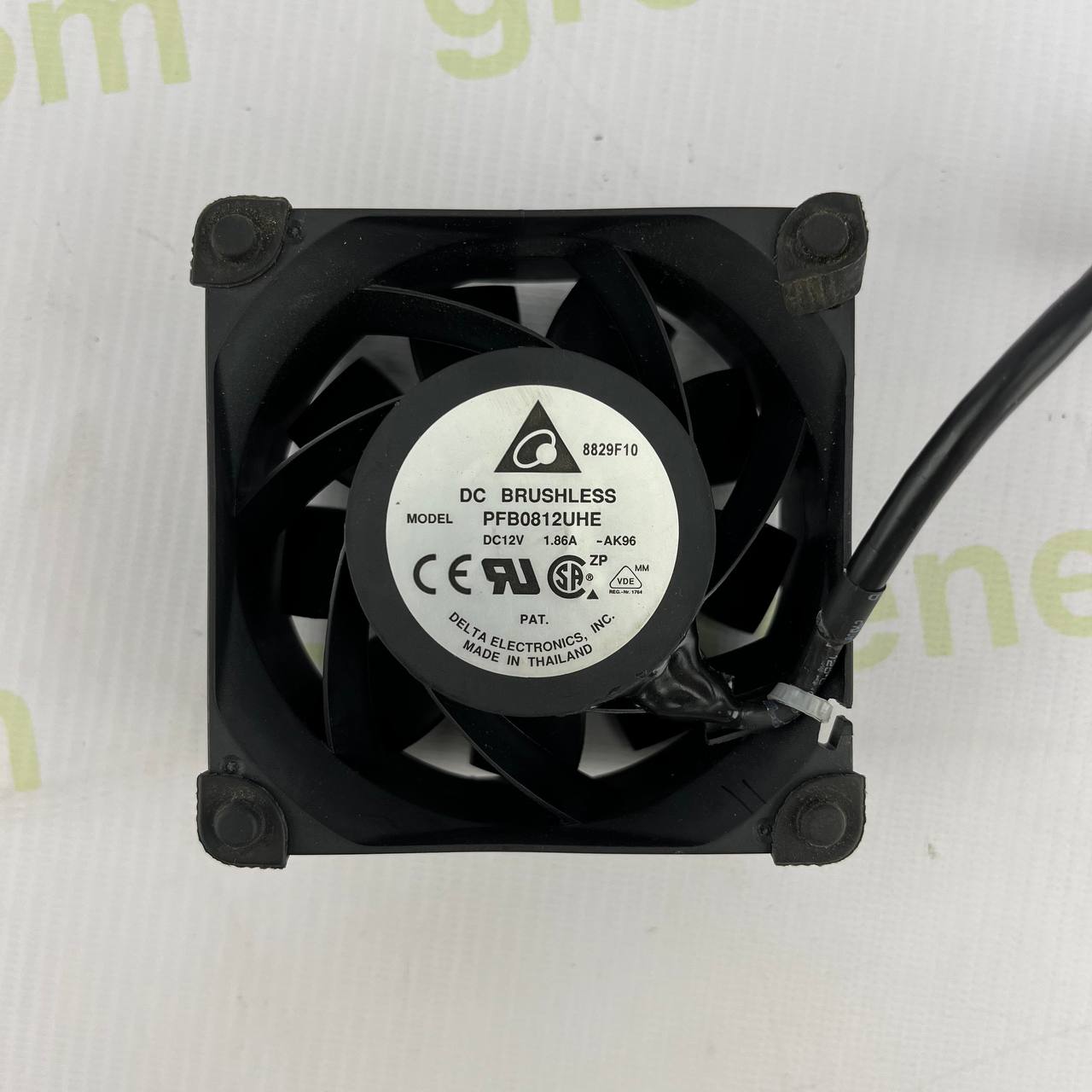 Delta Electronics PFB0812UHE | 80mm High-Speed Cooling Fan | 12V DC, 1.68A | 4-Wire PWM