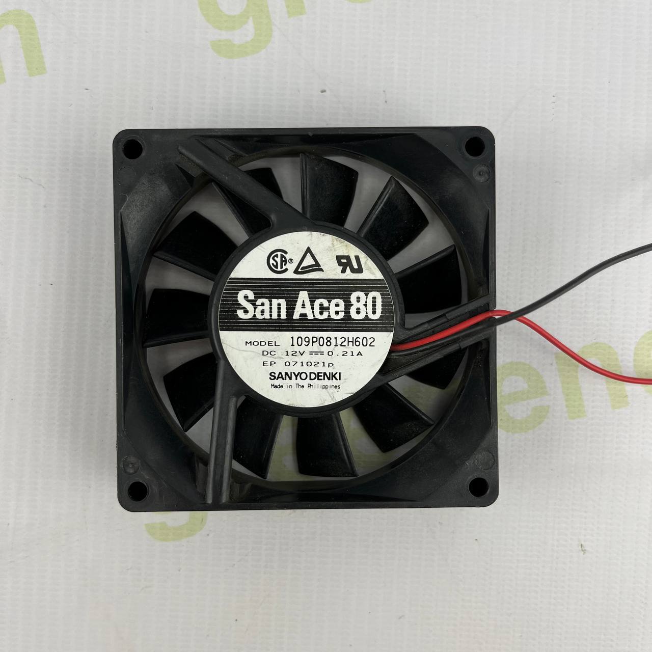 Sanyo Denki San Ace 80 Fan 109P0812H602 | 80mm | 12V DC | 0.21A