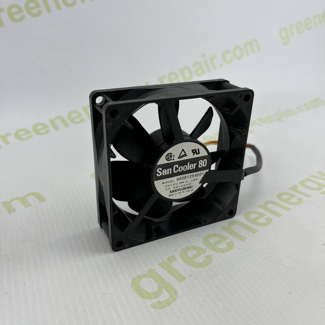 Sanyo Denki San Cooler 80 | 9A0812S4D01 | 80mm Cooling Fan | 12V DC | 0.18A