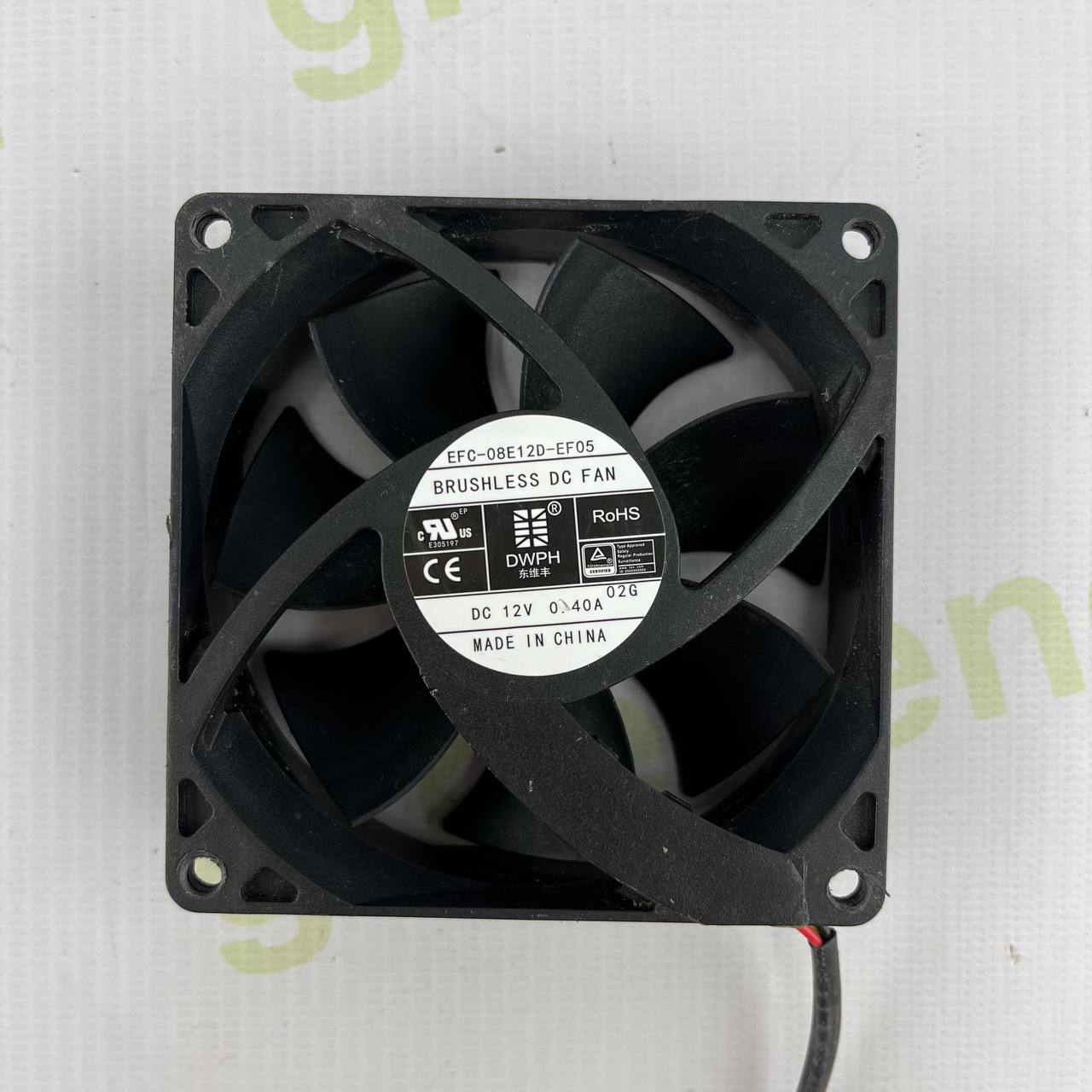 EFC-08E12D-EF05 DC Cooling Fan | 80mm | 12V DC | 0.40A