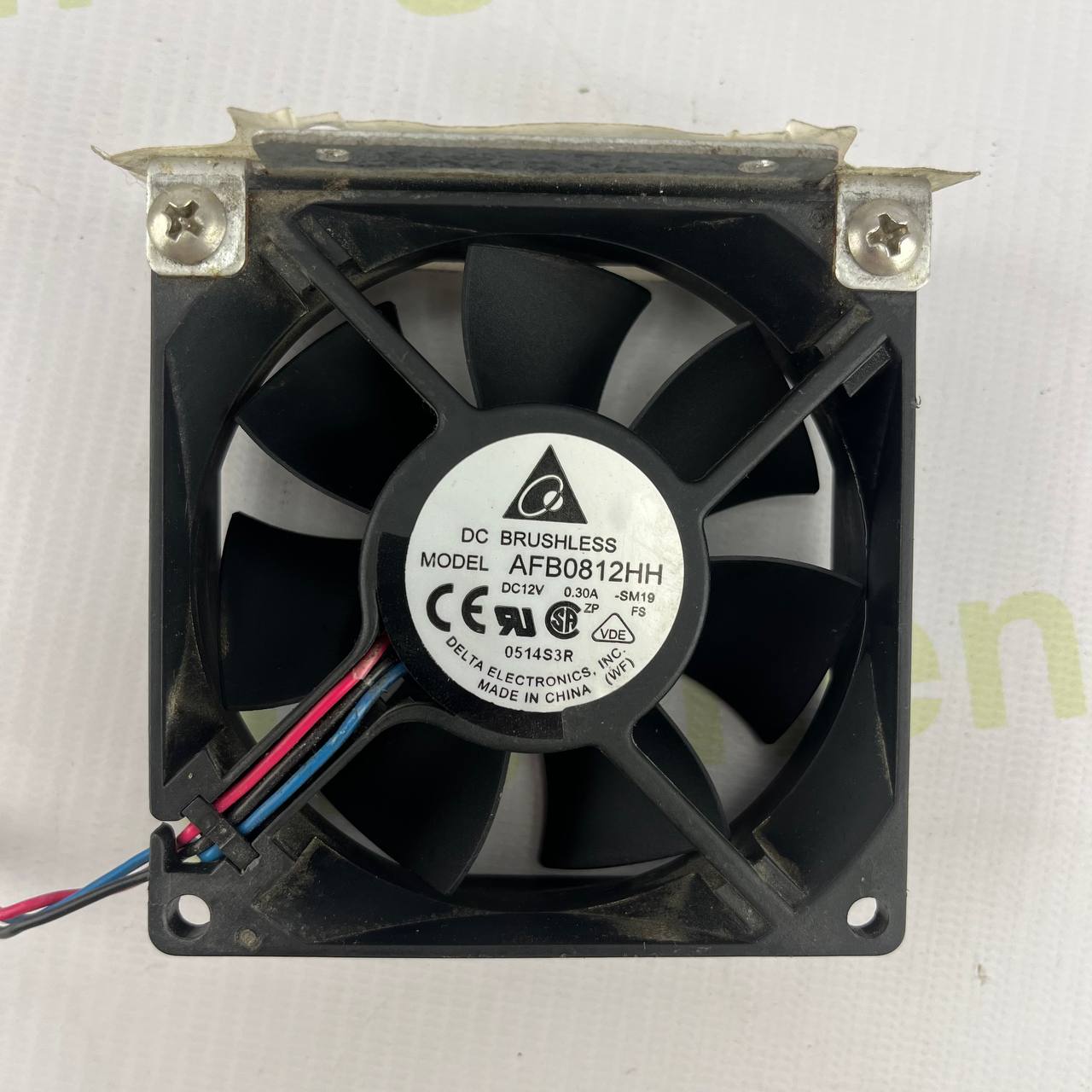 Delta AFB0812HH DC Brushless Axial Fan | 80×80mm | 12V DC | 0.30A