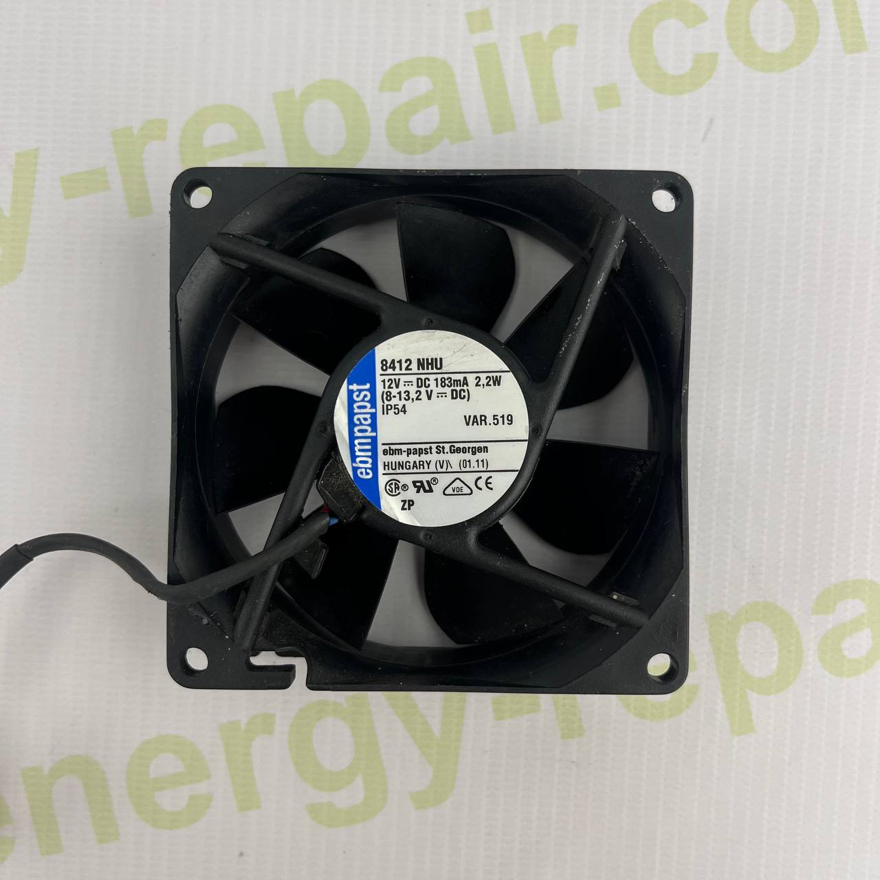 ebm-papst 8412 NHU Axial Cooling Fan | 12V DC | 2.2W | IP54