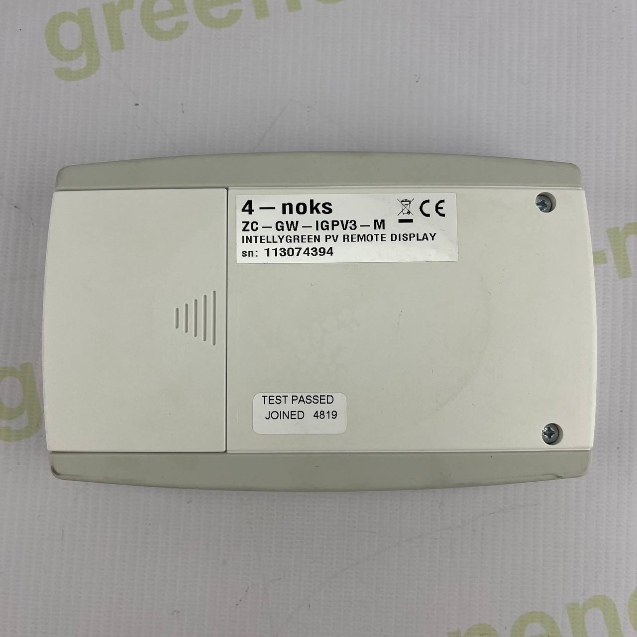 4-noks IntellyGreen PV Remote Display ZC-GW-IGPV3-M | Wireless Solar Monitoring