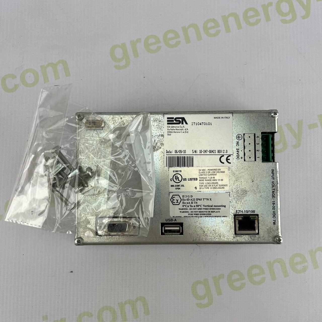 ESA IT104T0101 HMI Touch Panel | 24V DC