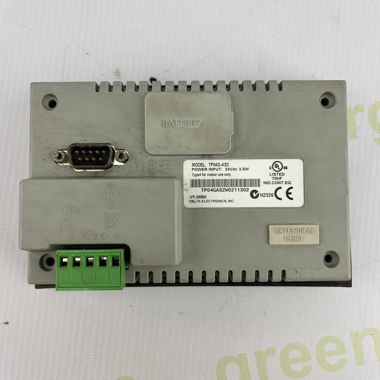 Delta TP04G-AS2 Operator Panel | RS-232/RS-422/RS-485 | 24V DC |