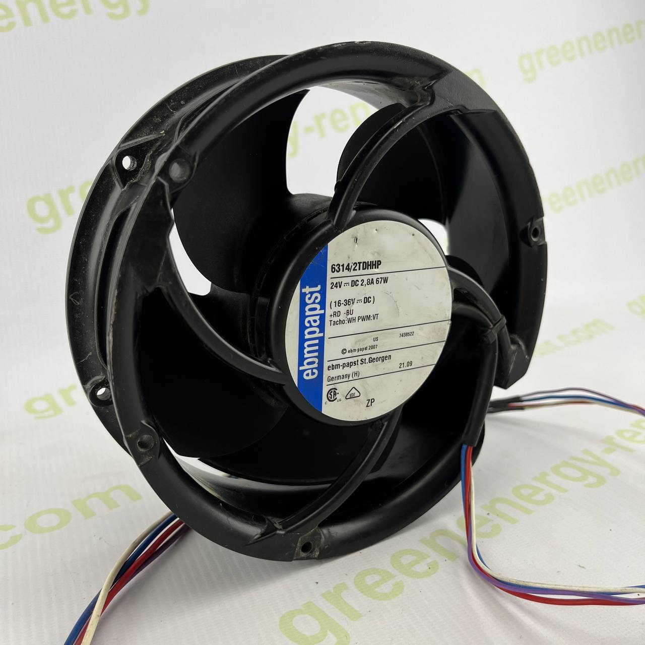 ebm-papst 6314/2TDHHP High-Performance DC Axial Fan | 24V DC | 67W