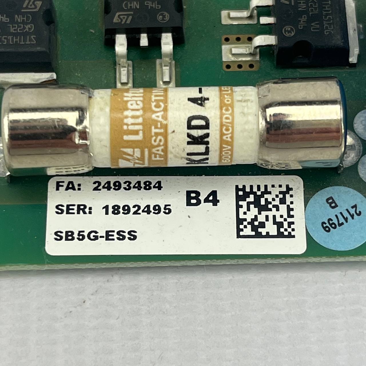 SB5G-ESS Power Control & Protection Board | 4A 600V Littelfuse Fuses