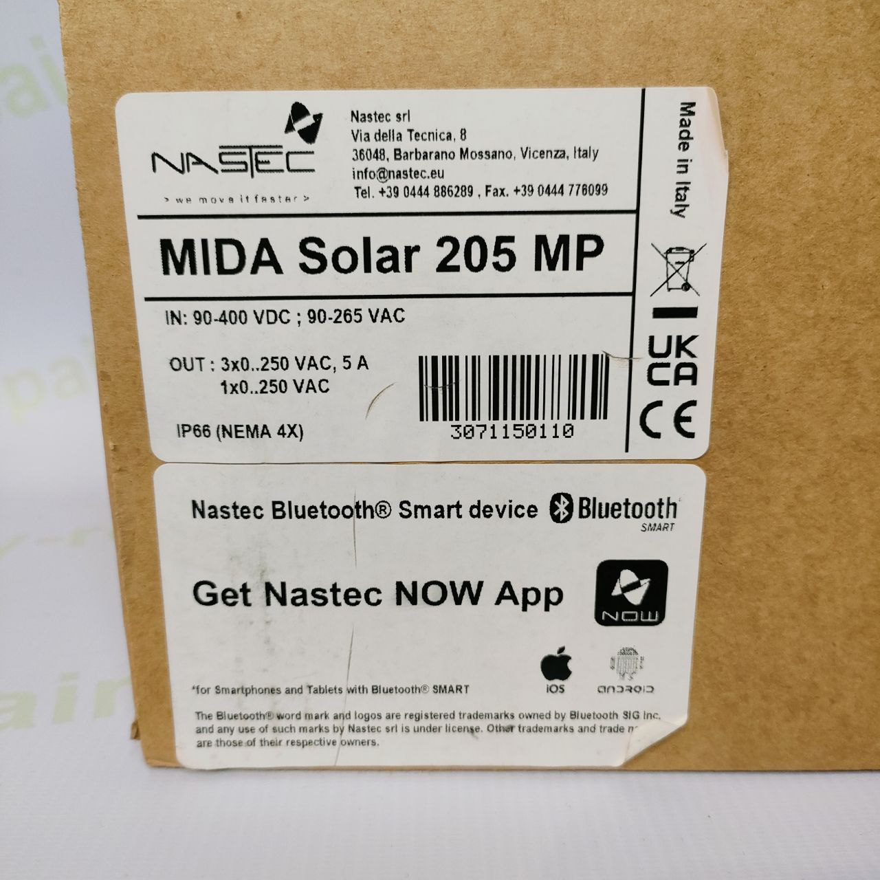 NASTEC MIDA Solar 205 MP | Solar-Powered Pump Inverter | 4.0kW
