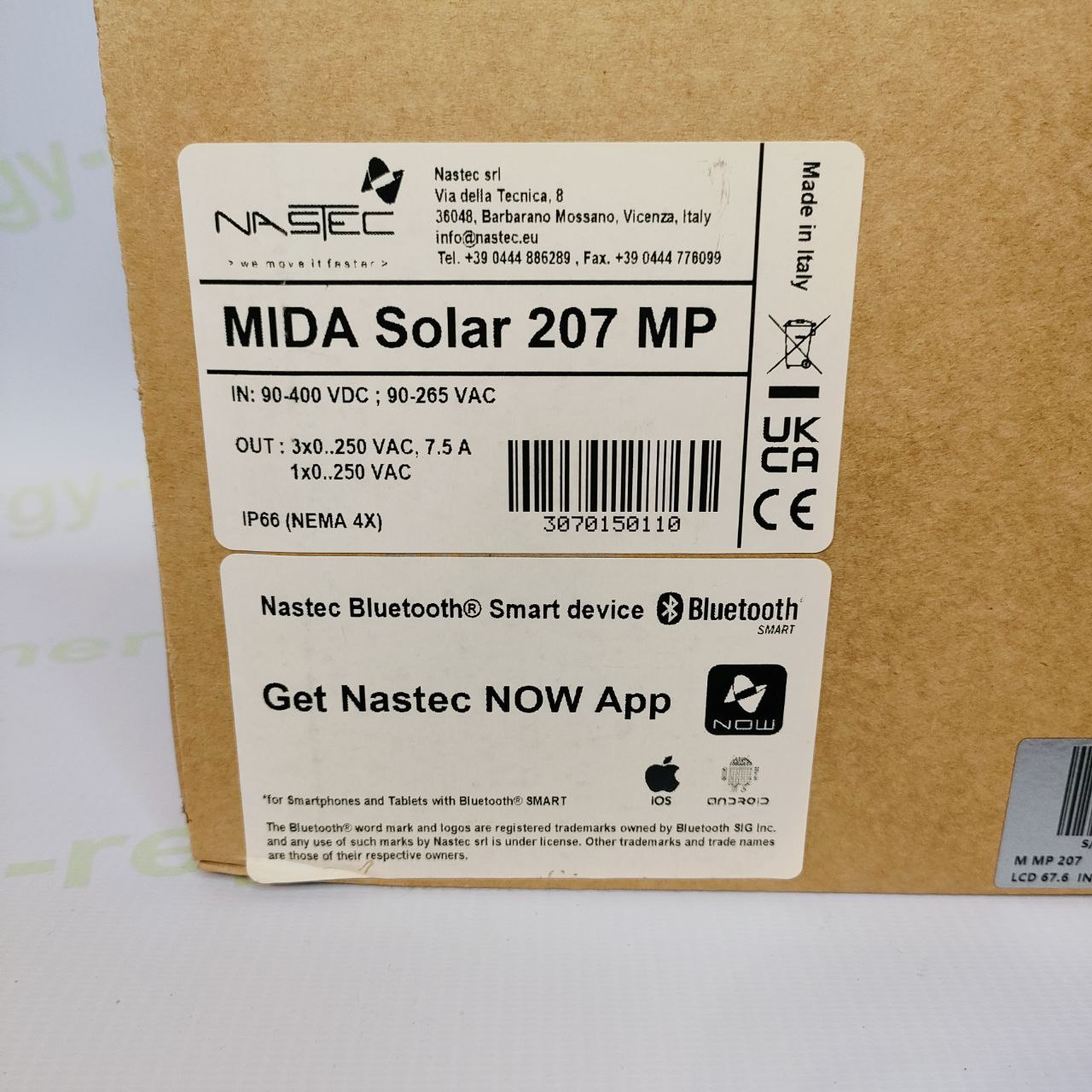 NASTEC MIDA Solar 207 MP | Solar Pump Inverter | 5.5kW | PV-Driven