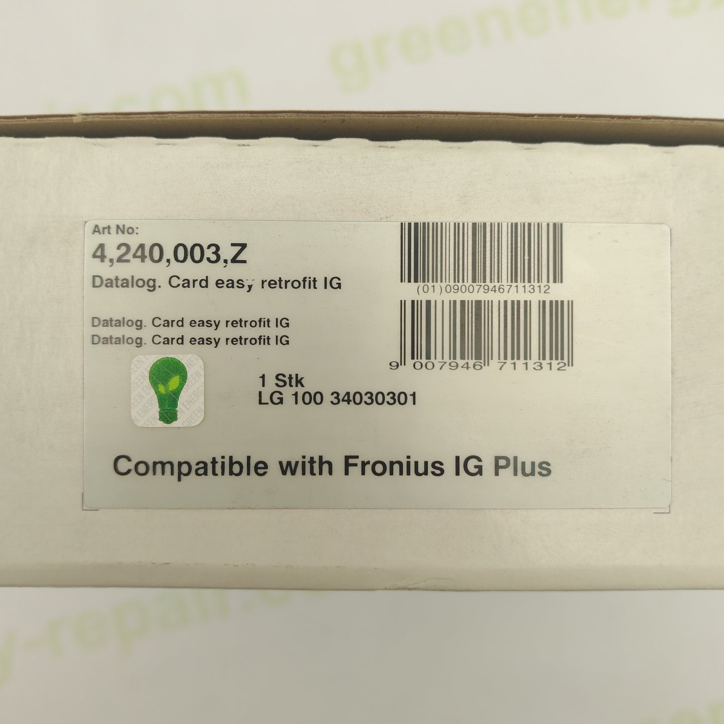 Fronius Datalog Card Easy | Part No. 4,240,003,Z | IG Plus Inverter Monitoring | DATCOM Series |