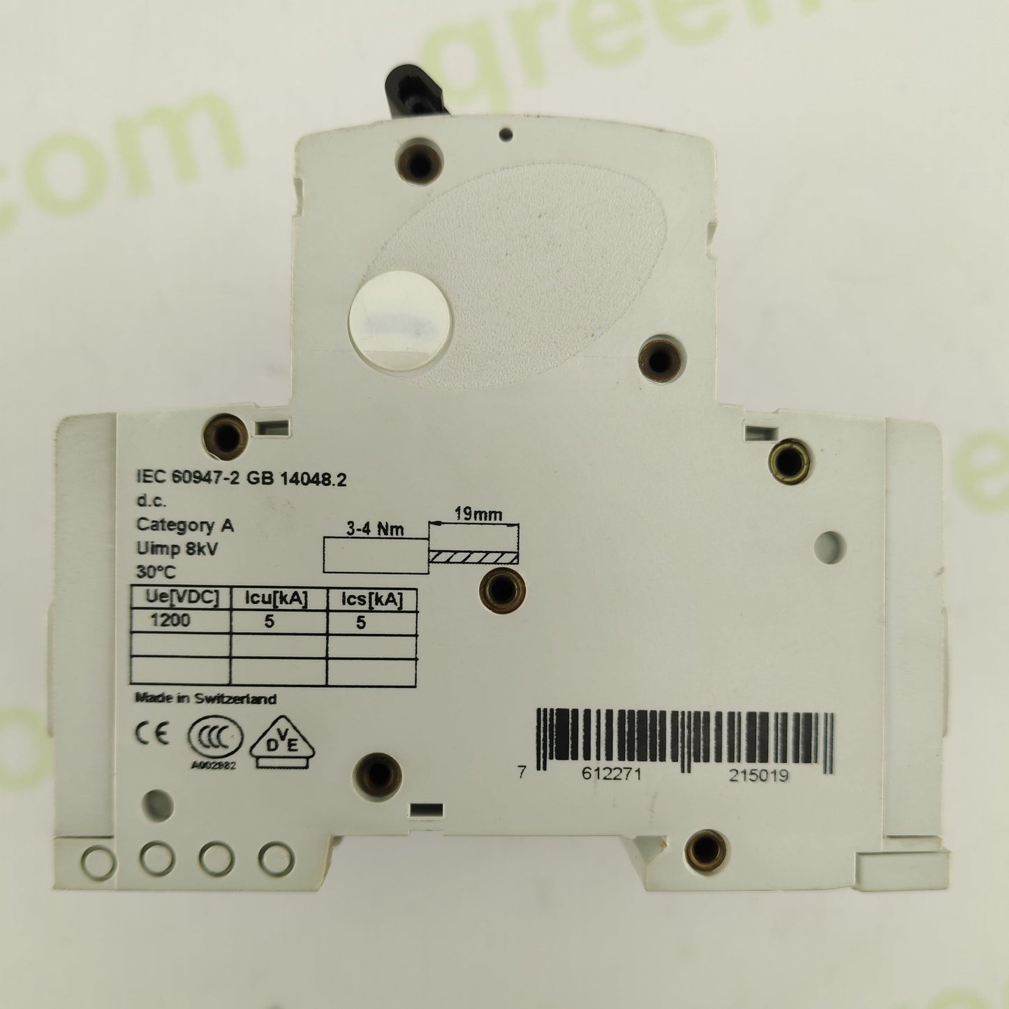 ABB S804PV S125 DC Disconnect Switch | 1200 V DC | 4-Pole | PV Protection Device