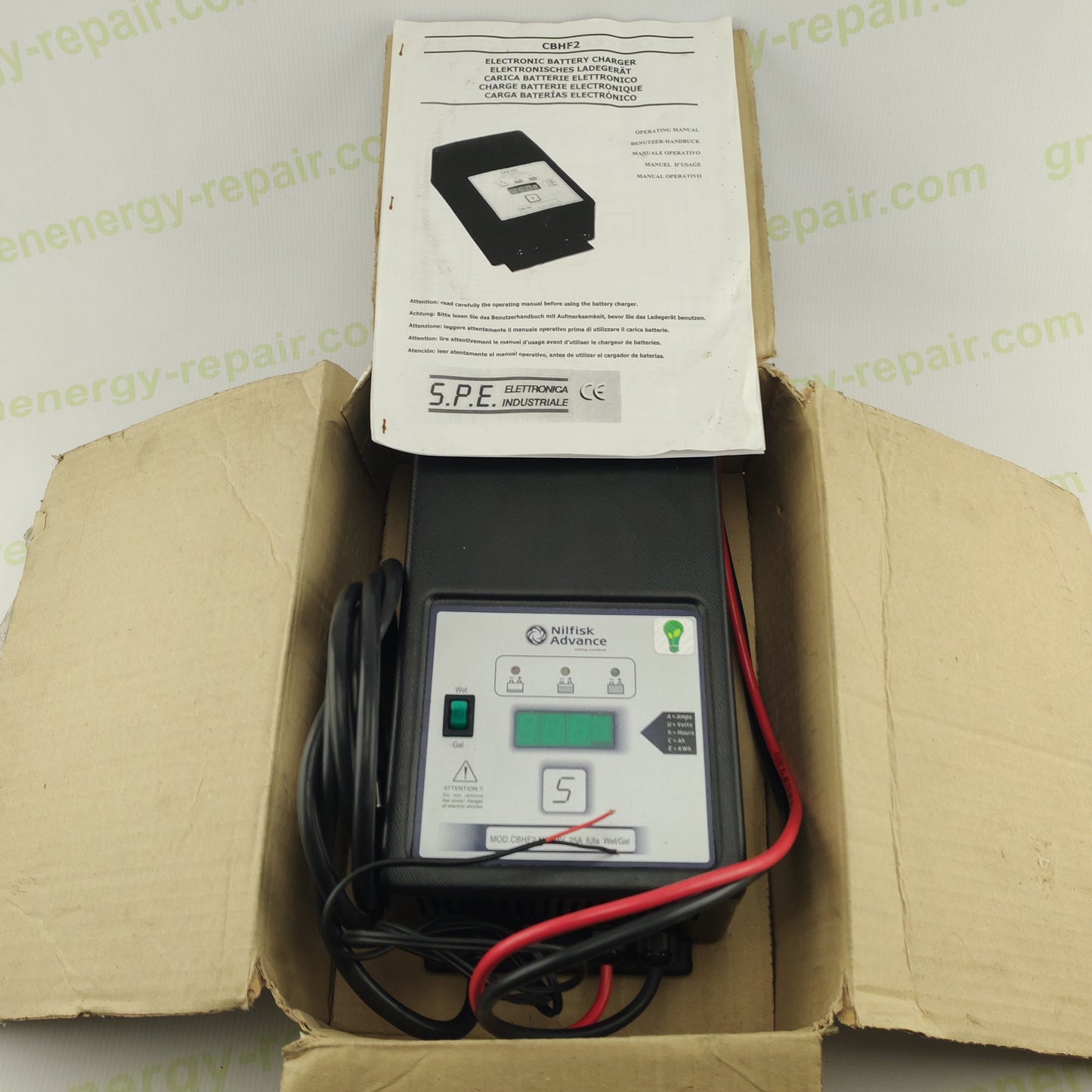 Nilfisk CBHF2 NA Smart Battery Charger | 24V 25A | IU1a Wet/Gel | Industrial-Grade | Forklift & Scrubber Compatible