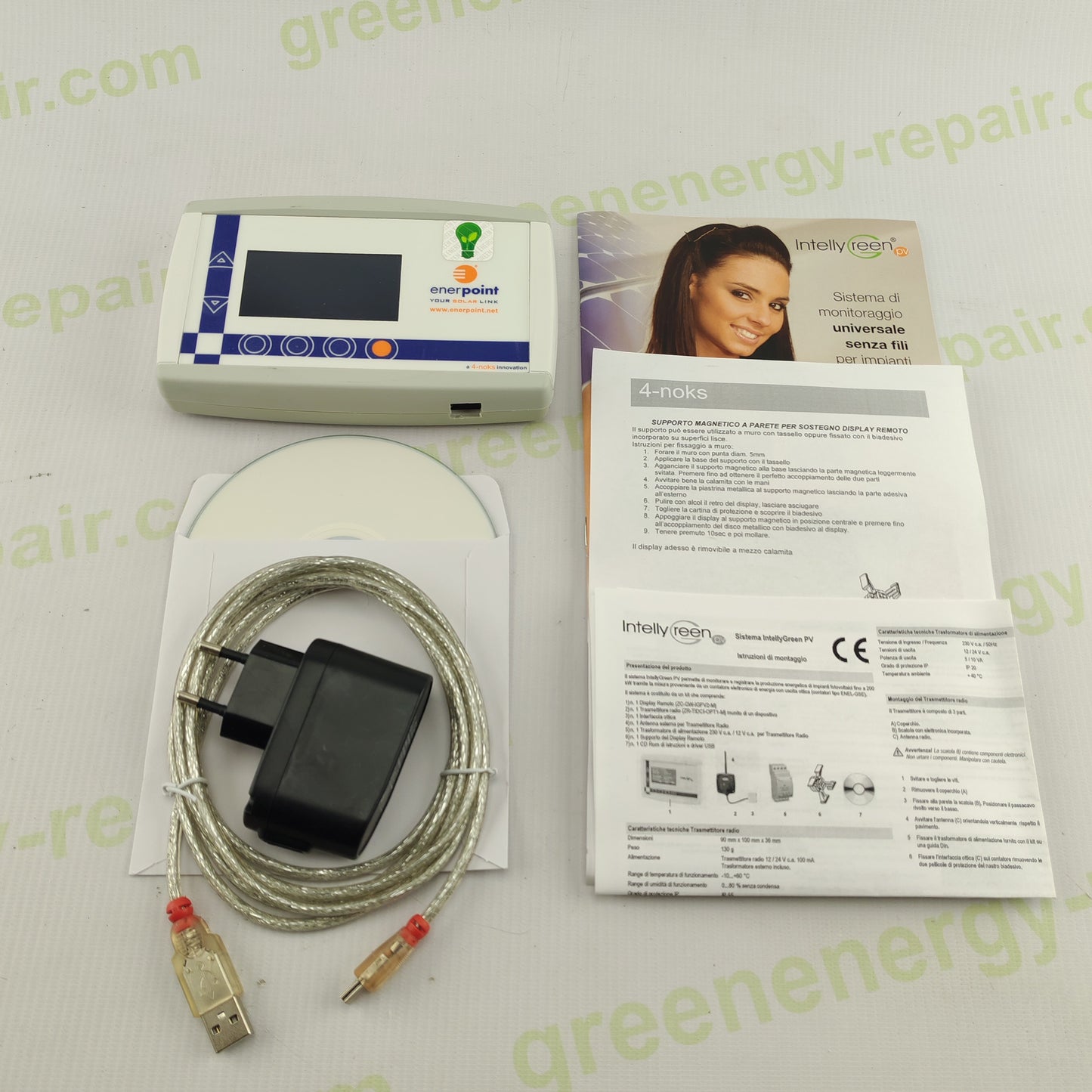4-noks IntellyGreen PV KIT PRS | Customized Remote Display | Radio Transmitter & Optical Interface