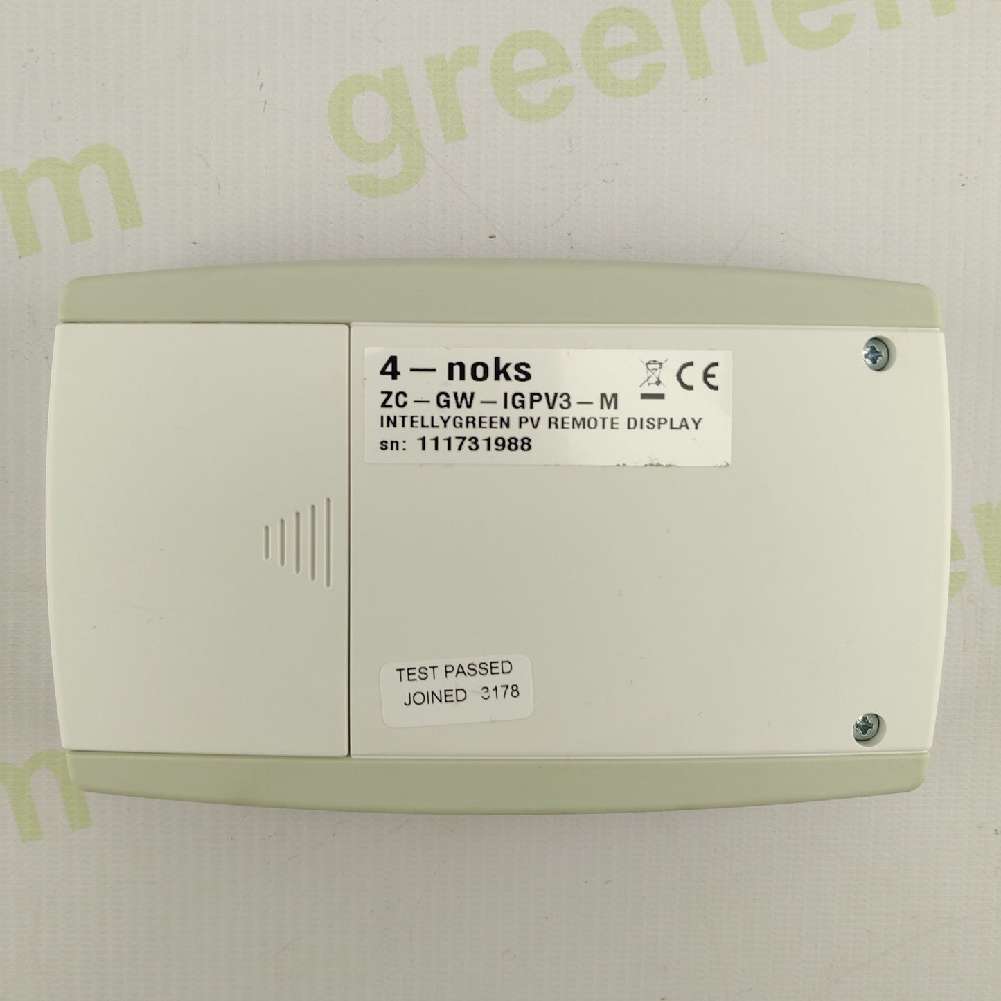 4-noks IntellyGreen PV KIT PRS | Customized Remote Display | Radio Transmitter & Optical Interface