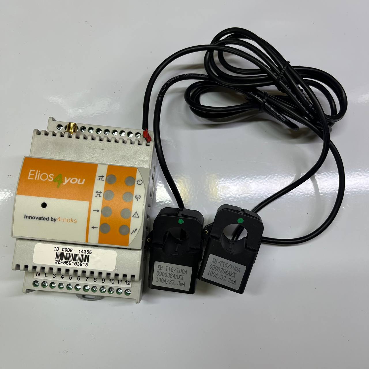Elios4you E4U Single-Phase Energy Monitor | Max 6kW | Up to 28A Current Measurement
