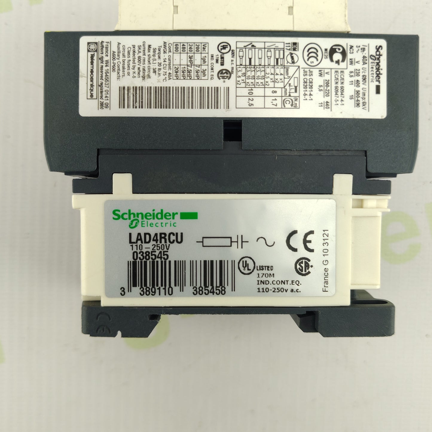 Schneider Electric LC1D25 Contactor | TeSys D Series | 3-Pole | 25 A | 230 V AC Coil | Original OEM Component