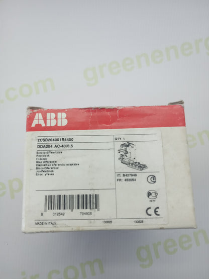 ABB DDA204 AC-40/0.5 Residual Current Block 4P 40A 500mA (2CSB204001R4400)
