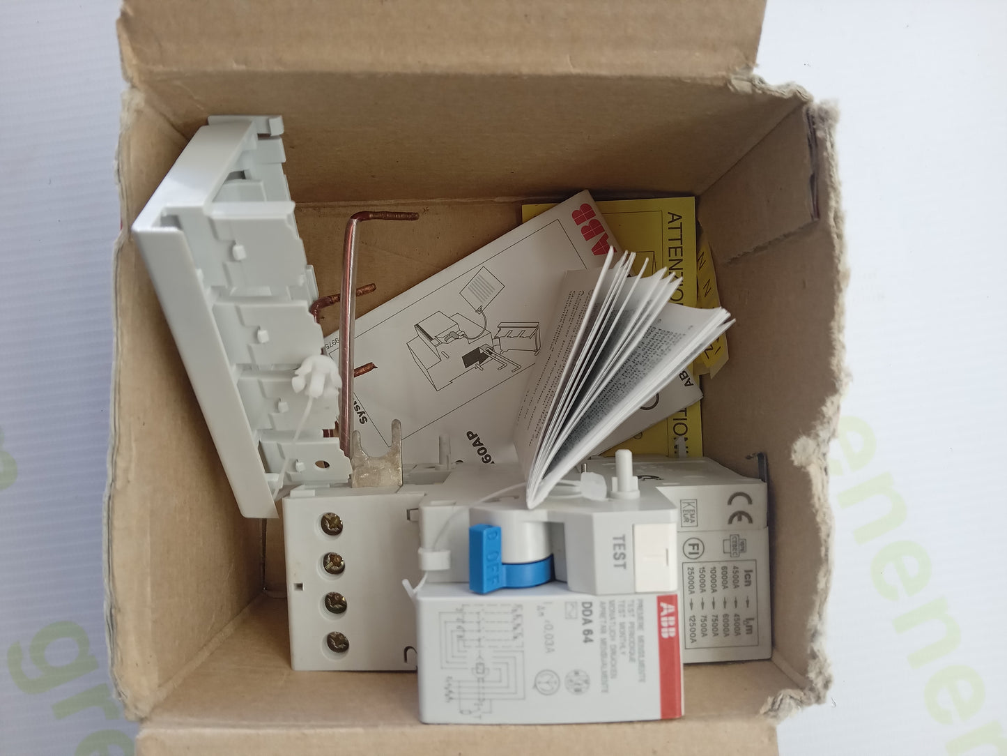 ABB DDA64 RCD Block 25A 30mA 4P AC Residual Current Device | 230/400V