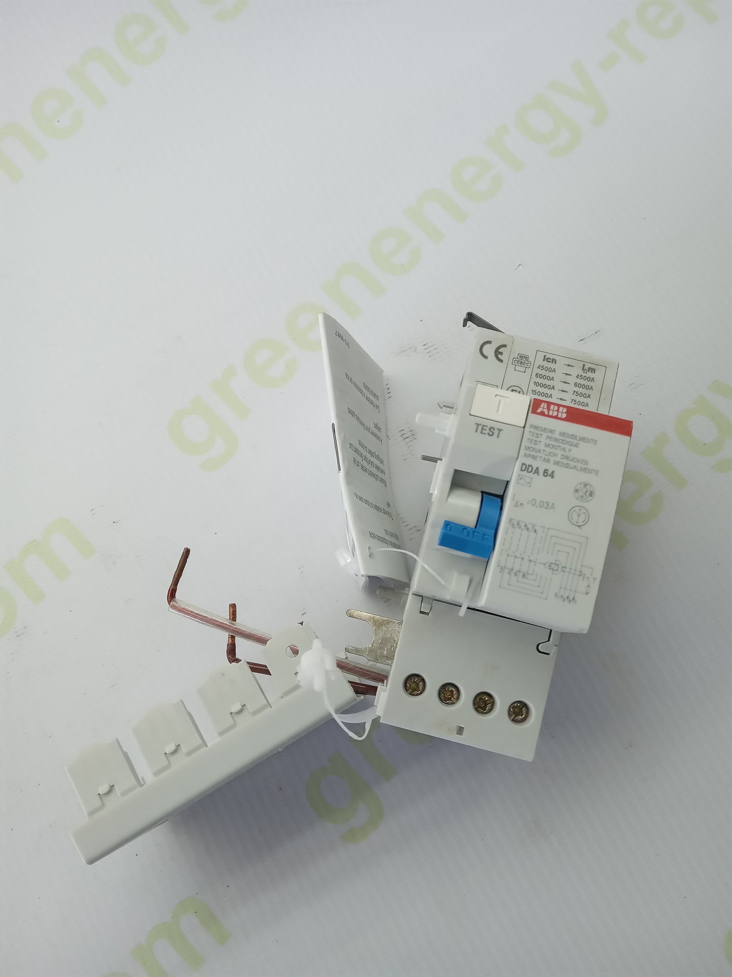 ABB DDA64 RCD Block 25A 30mA 4P AC Residual Current Device | 230/400V