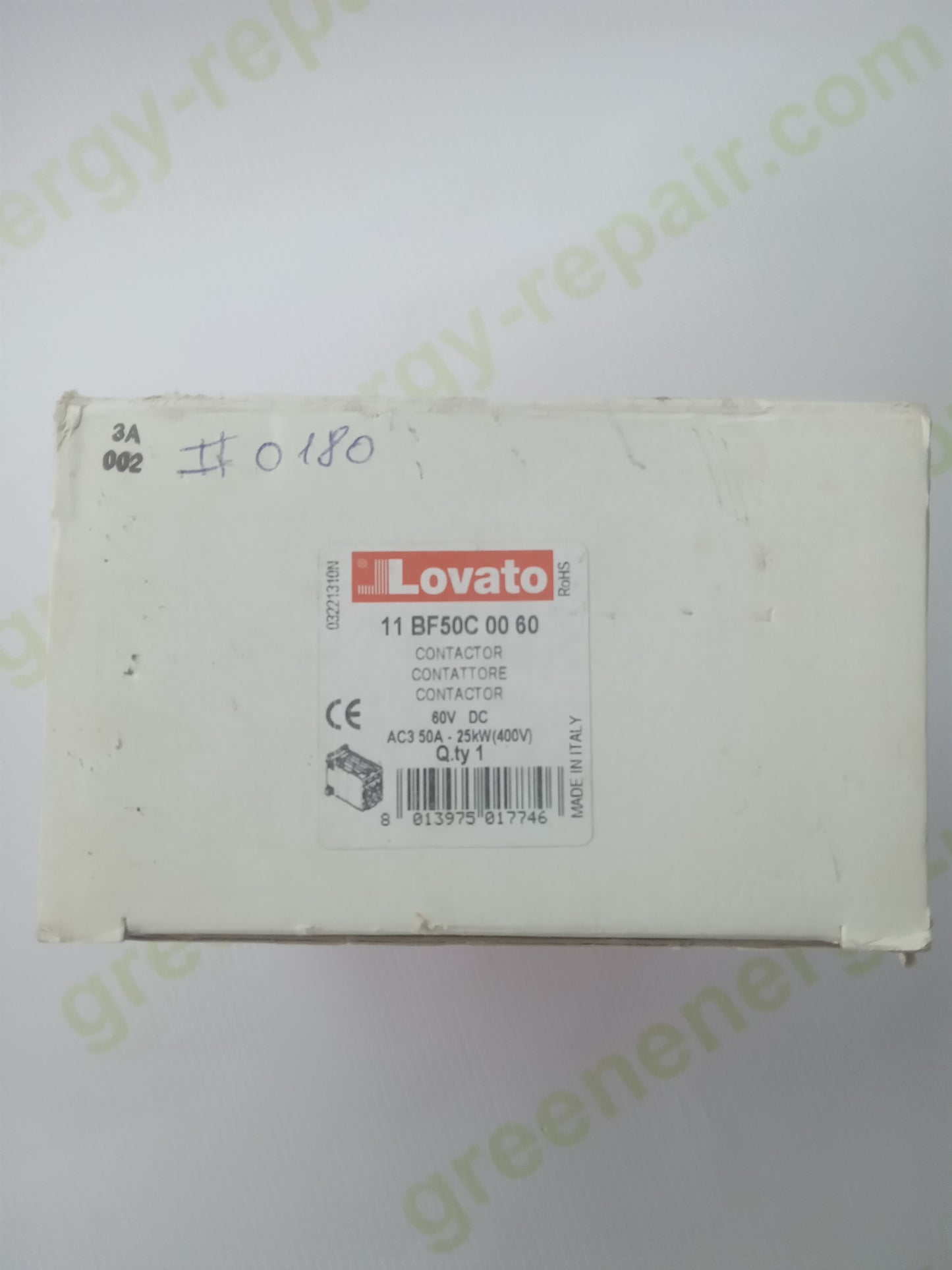 Lovato BF50C Contactor 50A 60V DC – New (Open Box)