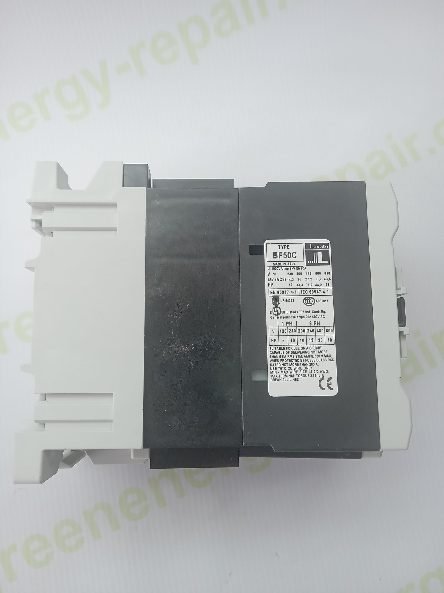 Lovato BF50C Contactor 50A 60V DC – New (Open Box)