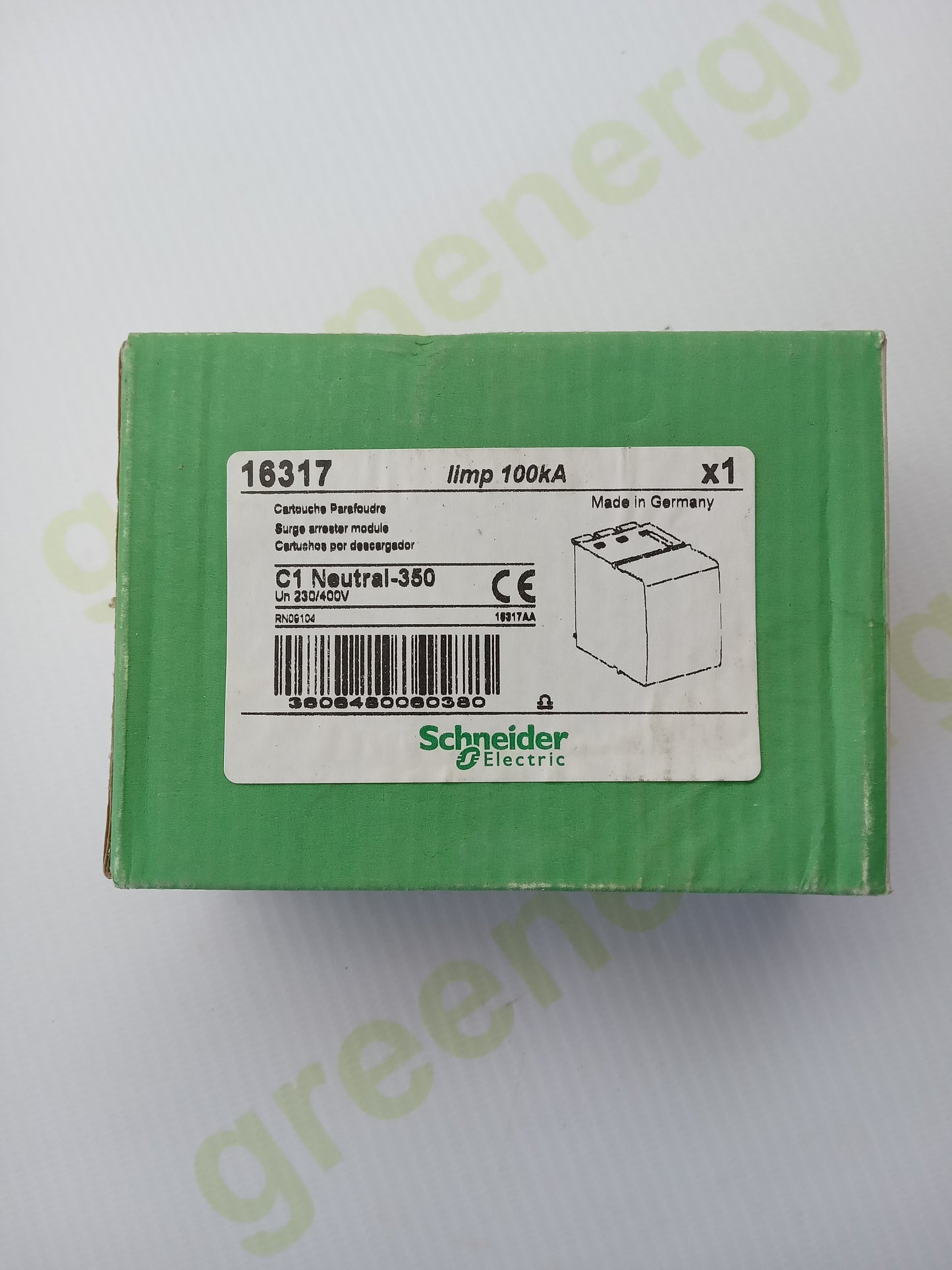Schneider Electric 16317 C1 Neutral-350 Surge Arrester Module 100kA