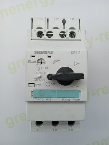 Siemens SIRIUS 3RV1031-4FA10 Motor Protection Circuit Breaker