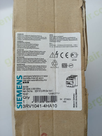 Siemens SIRIUS 3RV1041-4HA10 Motor Protection Circuit Breaker