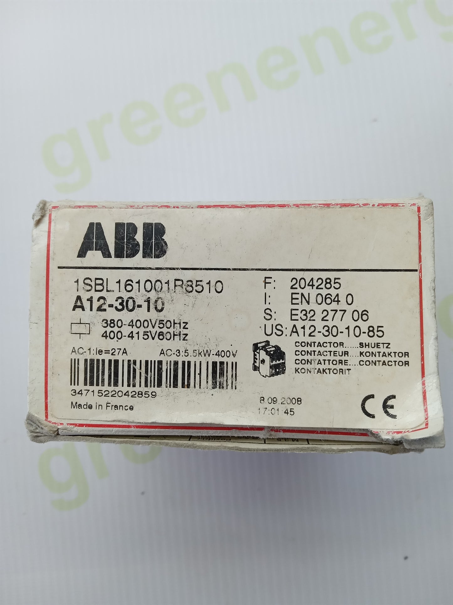 ABB A12-30-10 Contactor 380–415V