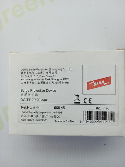 DEHNguard DG TT 2P 20 340 Surge Protective Device – Type 2