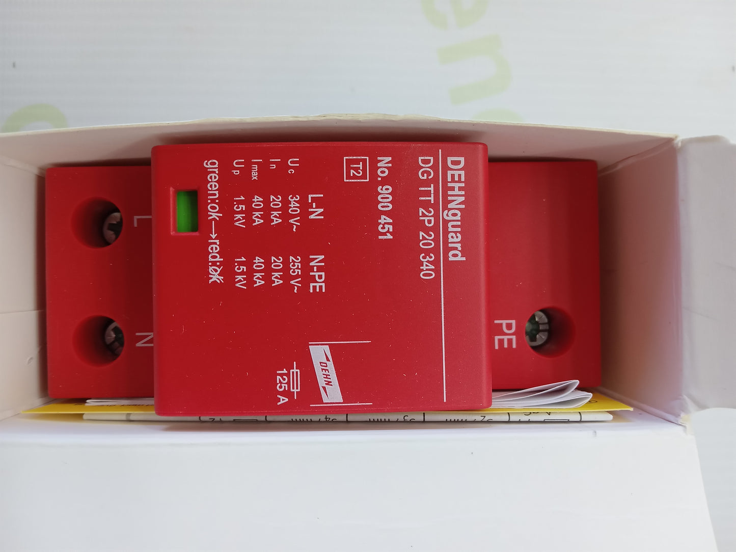 DEHNguard DG TT 2P 20 340 Surge Protective Device – Type 2