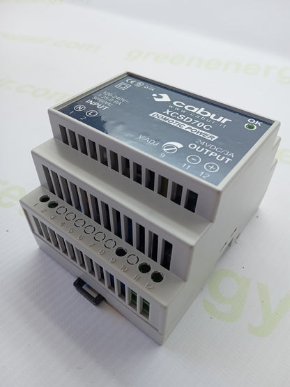 Cabur XCSD70C Switching Power Supply – 24VDC / 3A