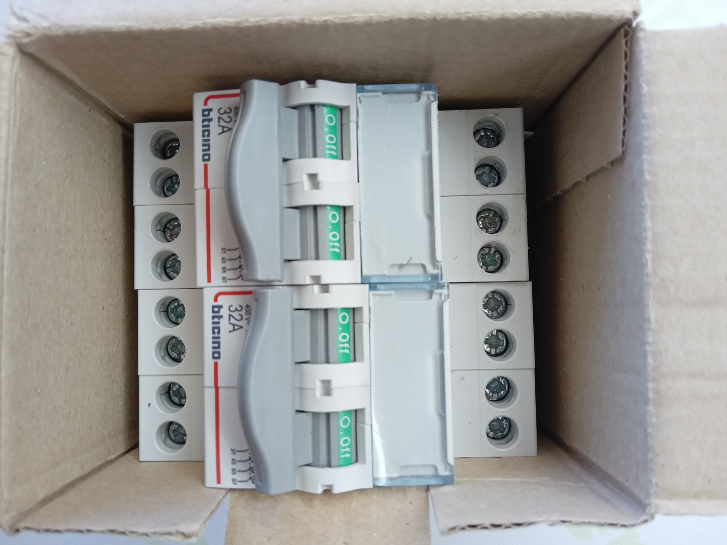 BTicino F74N32 4P Isolating Switch 32A 400V