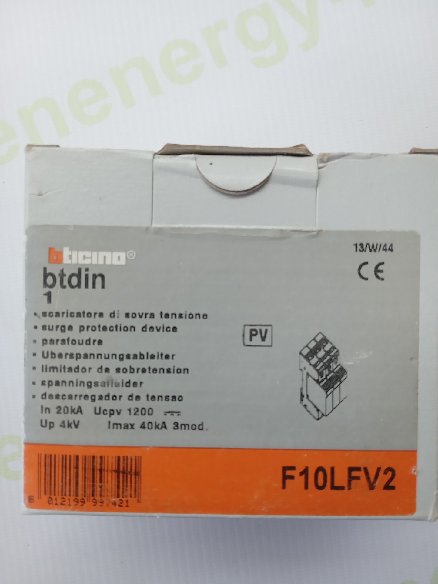 BTicino F10LFV2 Type 2 PV Surge Protection Device – 1200V DC