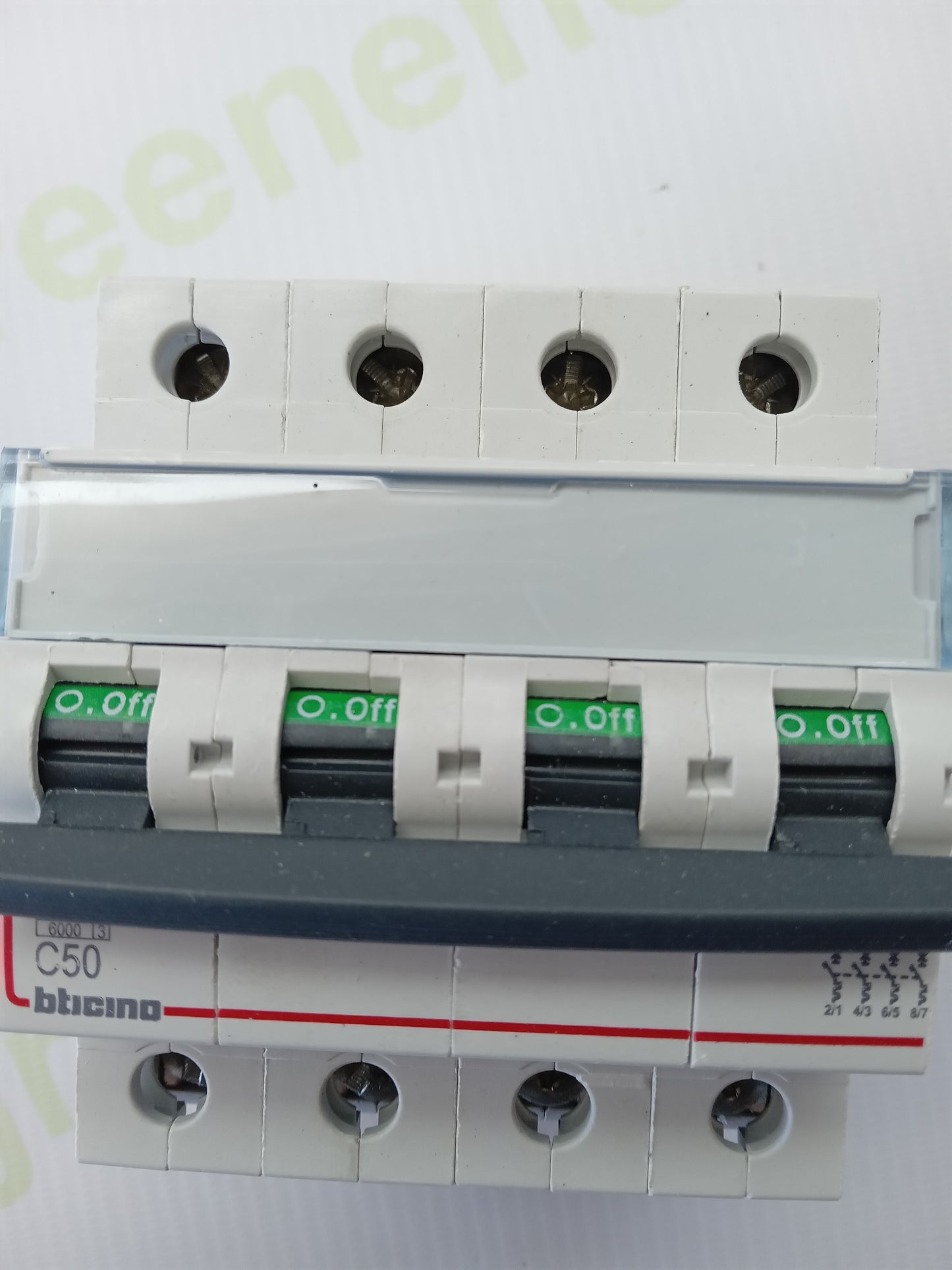 BTicino FN84C50 BTDIN 4P C50 Miniature Circuit Breaker