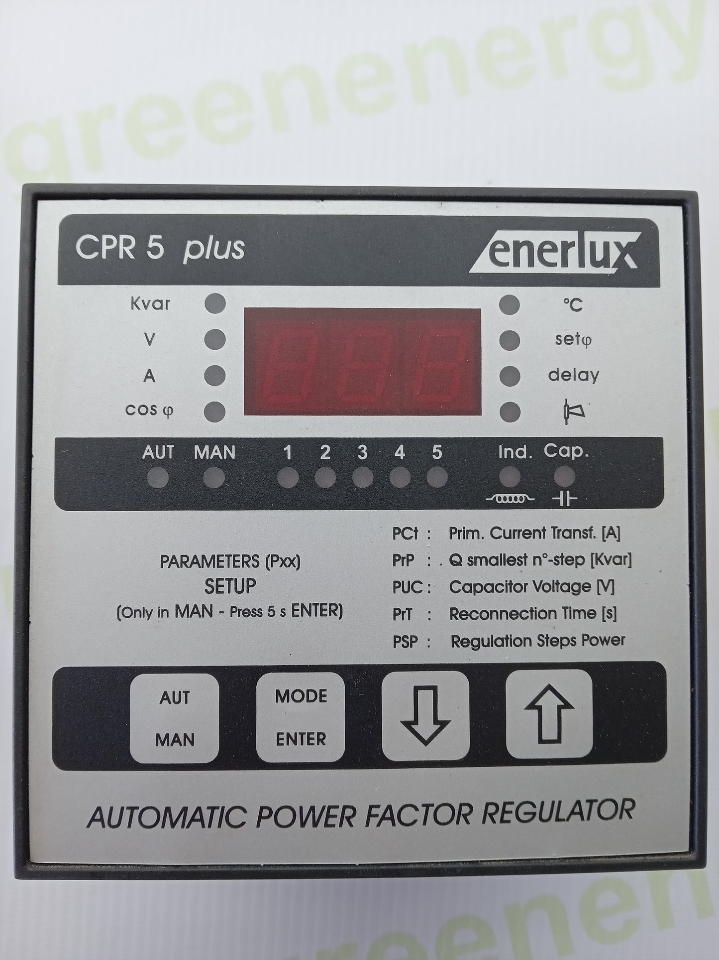 Enerlux CPR 5 Plus — Automatic Power Factor Regulator