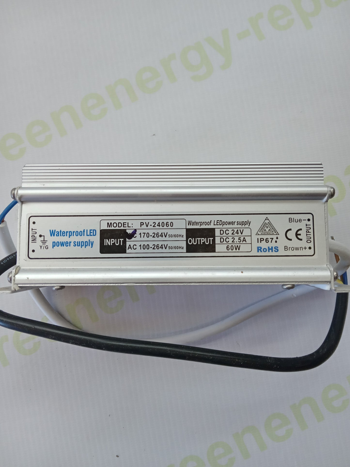 PV-24060 Waterproof LED Power Supply — 24V 60W IP67