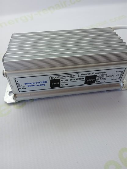 PV-24050P Waterproof LED Power Supply — 24V 60W IP67
