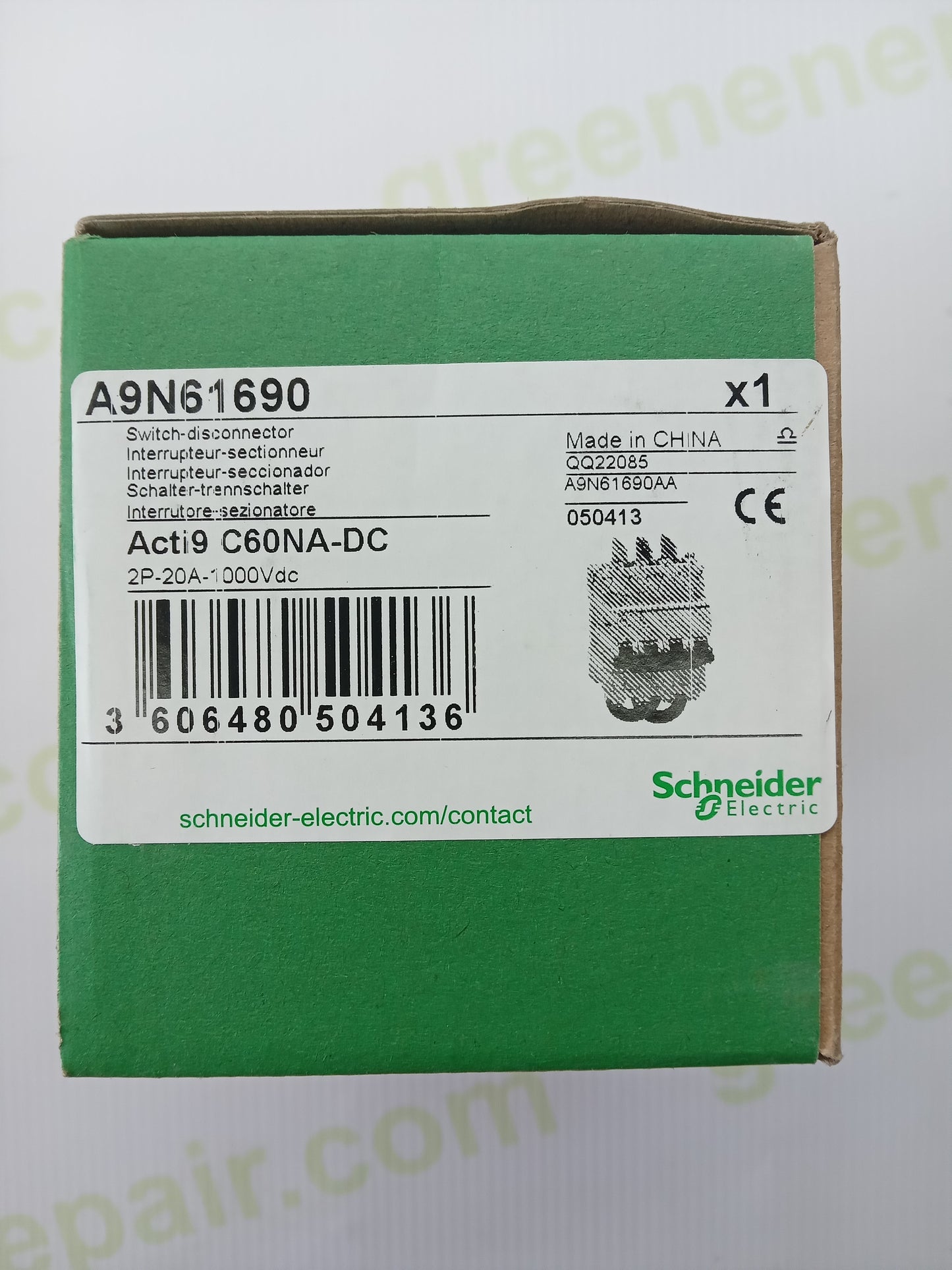 Schneider Electric Acti9 C60NA-DC A9N61690 DC Switch-Disconnector