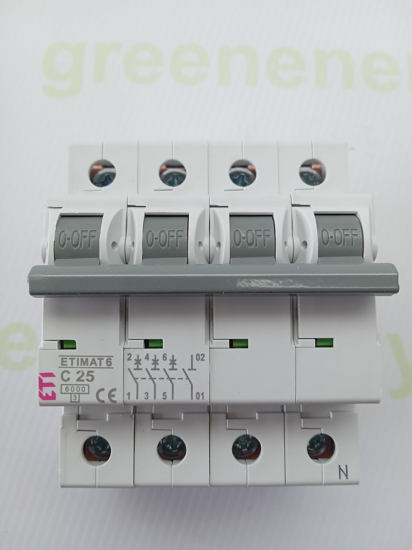 ETI ETIMAT 6 C25 3P+N Miniature Circuit Breaker (002146518)