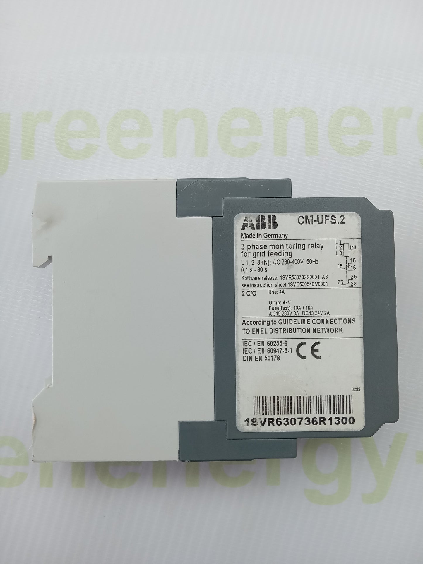 ABB CM-UFS.2 Three-Phase Grid Monitoring Relay (1SVR630736R1300)