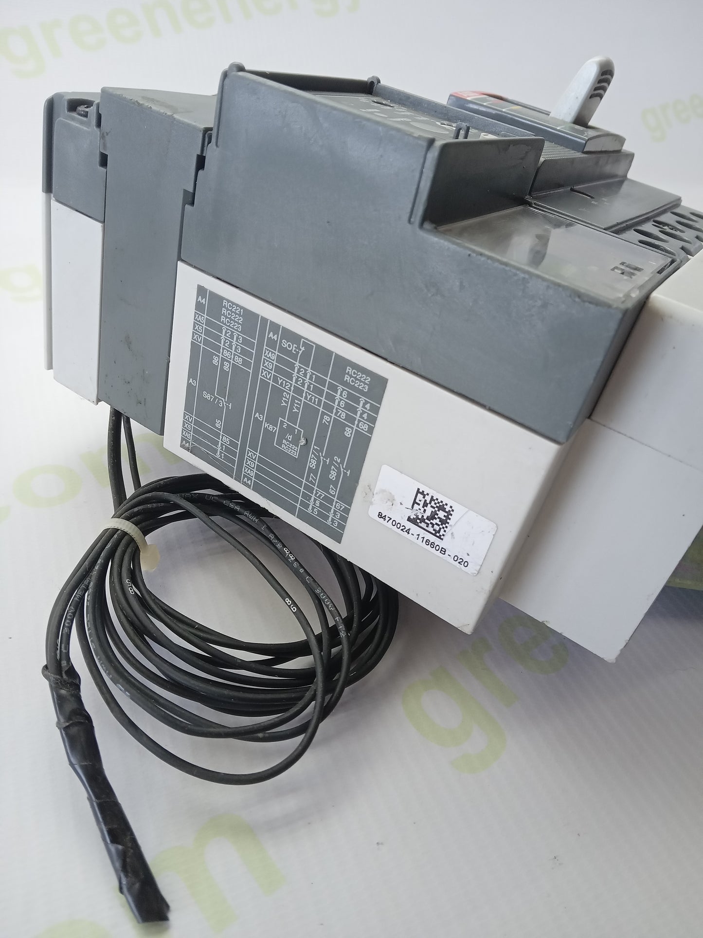 ABB SACE Isomax / RC Sel 200 Molded Case Circuit Breaker with Residual Current Protection – Used