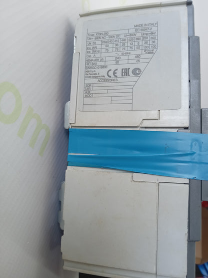 ABB SACE Tmax XT3N 250 MCCB 250A 3P Circuit Breaker – Used