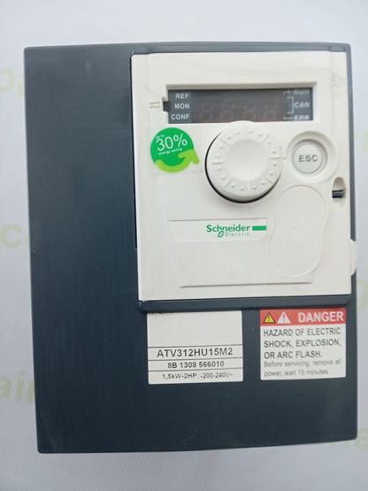 Schneider Electric Altivar 312 ATV312HU15M2 Variable Frequency Drive (VFD) 1.5kW / 2HP – Used