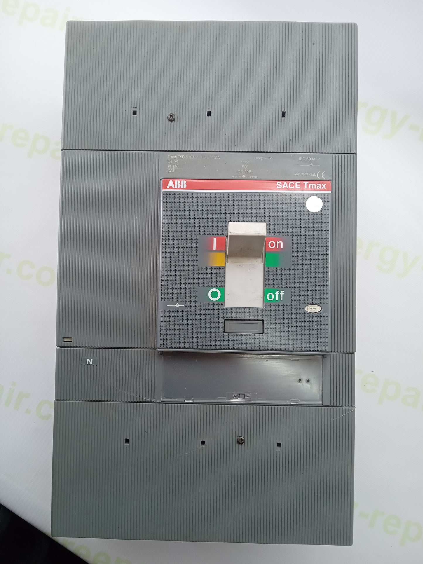 ABB SACE Tmax T5D 630 PV 500A DC Molded Case Circuit Breaker (MCCB)