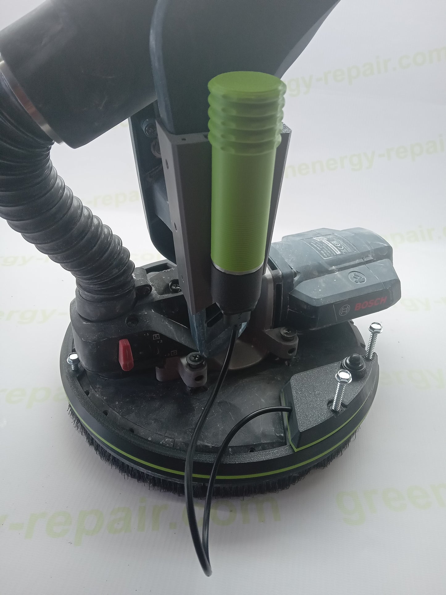 Universal 360° LED Ring Light Attachment for Drywall Sander with Rechargeable Battery – Cordless Work Light