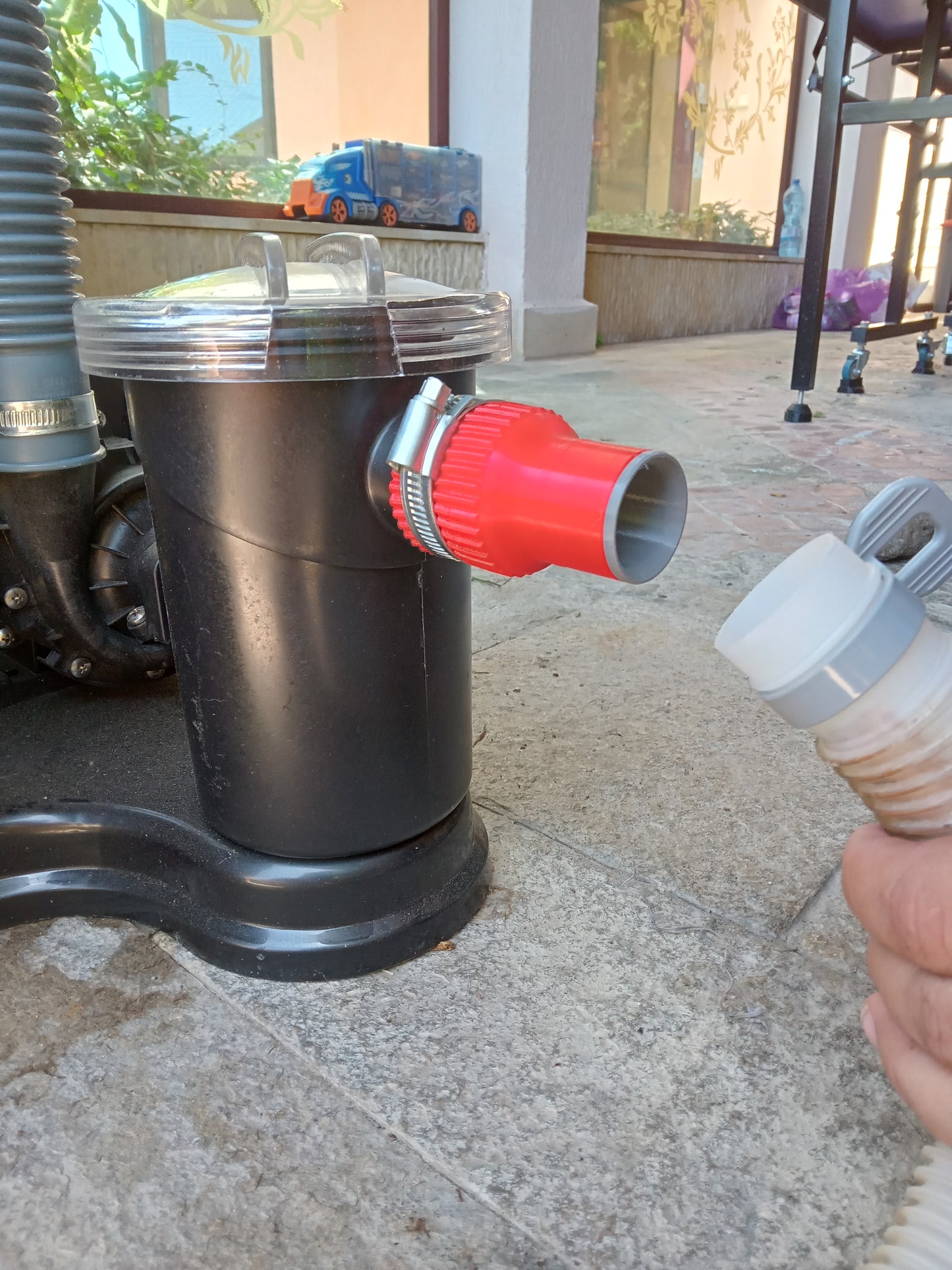 Adapter for Connecting Pool Pipes to the Sand Filter Pump