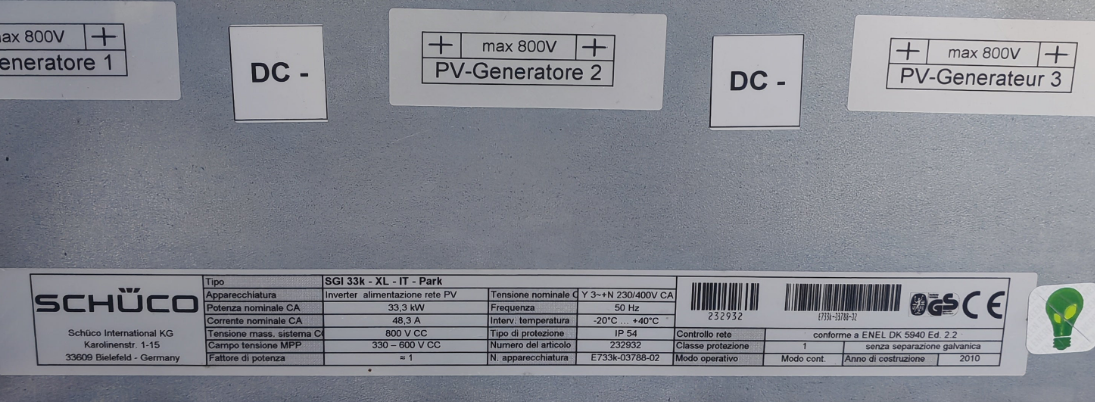 Schüco SGI 33k XL-IT Park | 33.3 kW | 3-Phase 400 V | IP54
